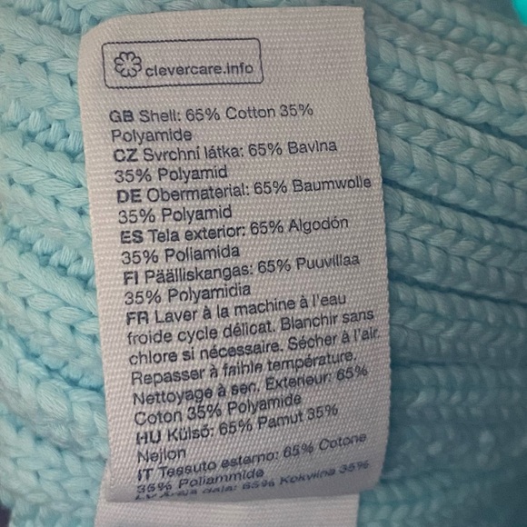 Tuckerneck Chunky Light Blue cropped sweater - Picture 5 of 5